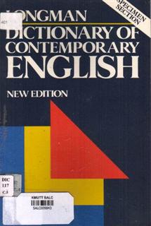Dictionary of Contemporary English Specimen Section (sample)
