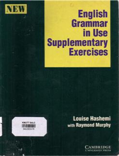 English Grammer in Use Supplementary Exercises