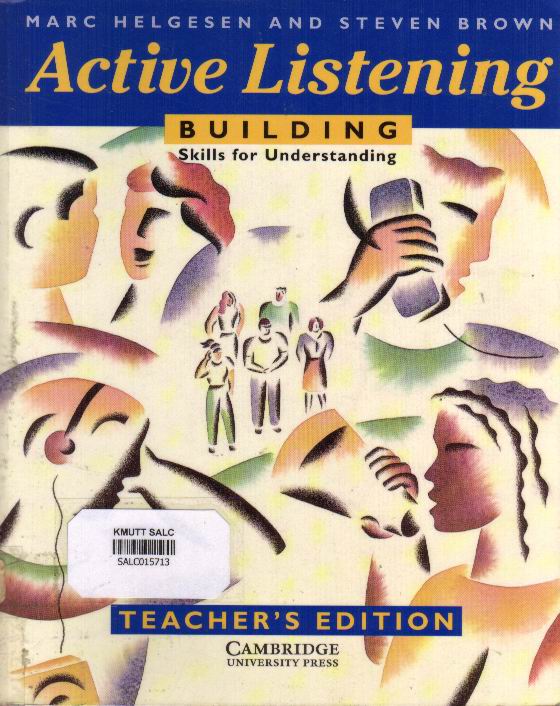 Active Listening Building Skills for Understanding: Teacher's Edition