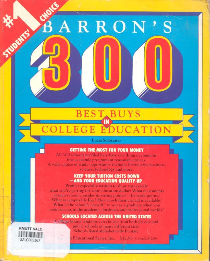 300 Best Buys in College Education