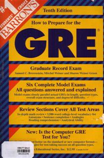How to Prepare for the GRE: Tenth Edition