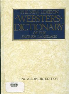 The New Lexicon Websters Dictionary of the English Volume 1