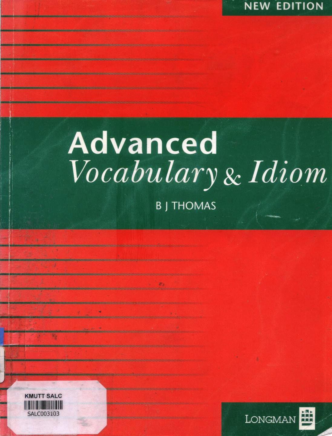 Advanced Vocabulary & Idiom: New Edition