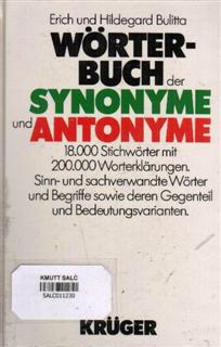 Worter-Buch der Synonyme und Antonyme