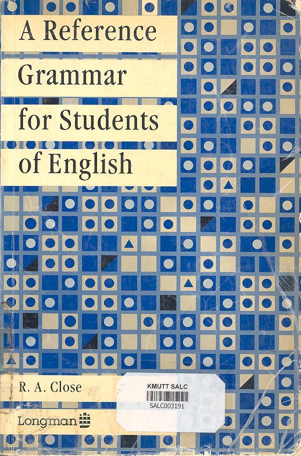 A Reference Grammar for Students of English