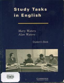 Study Tasks in English: Student's Book