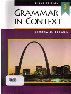 Grammar in Context 3: Third Edition