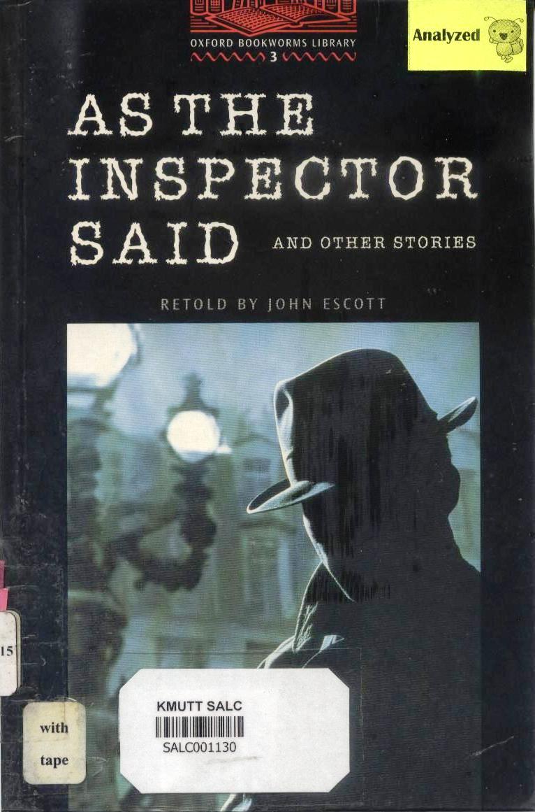 As the Inspector said: Oxford Bookworms Library 3