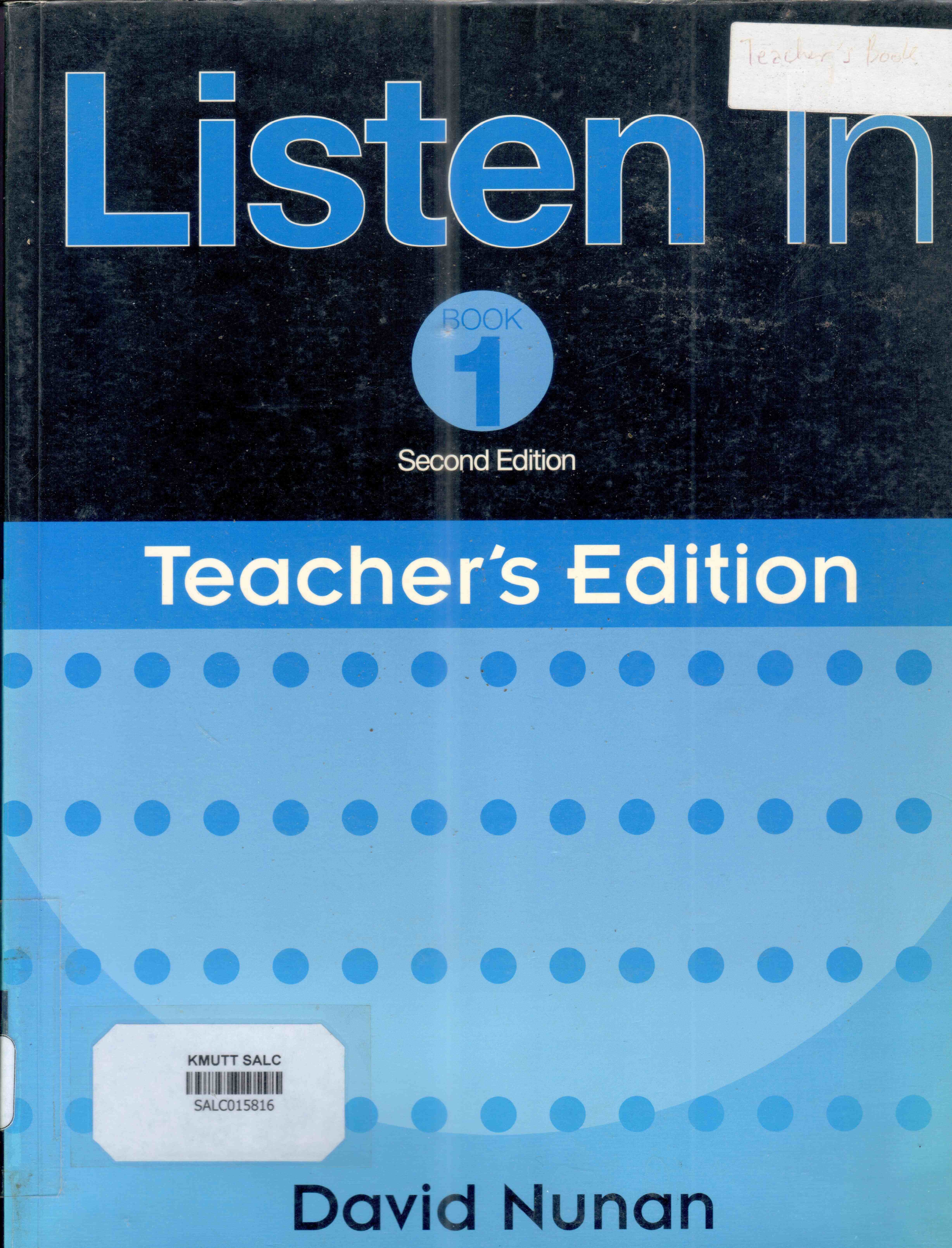 Listen In Book 1 Second Edition Teacher's Edition